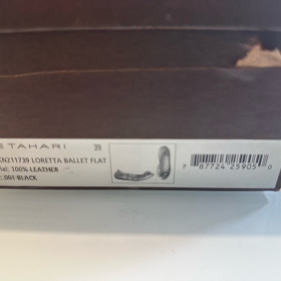 Elie Tahari Black Flats with Crystal Accents 39 s - Picture 7 of 7